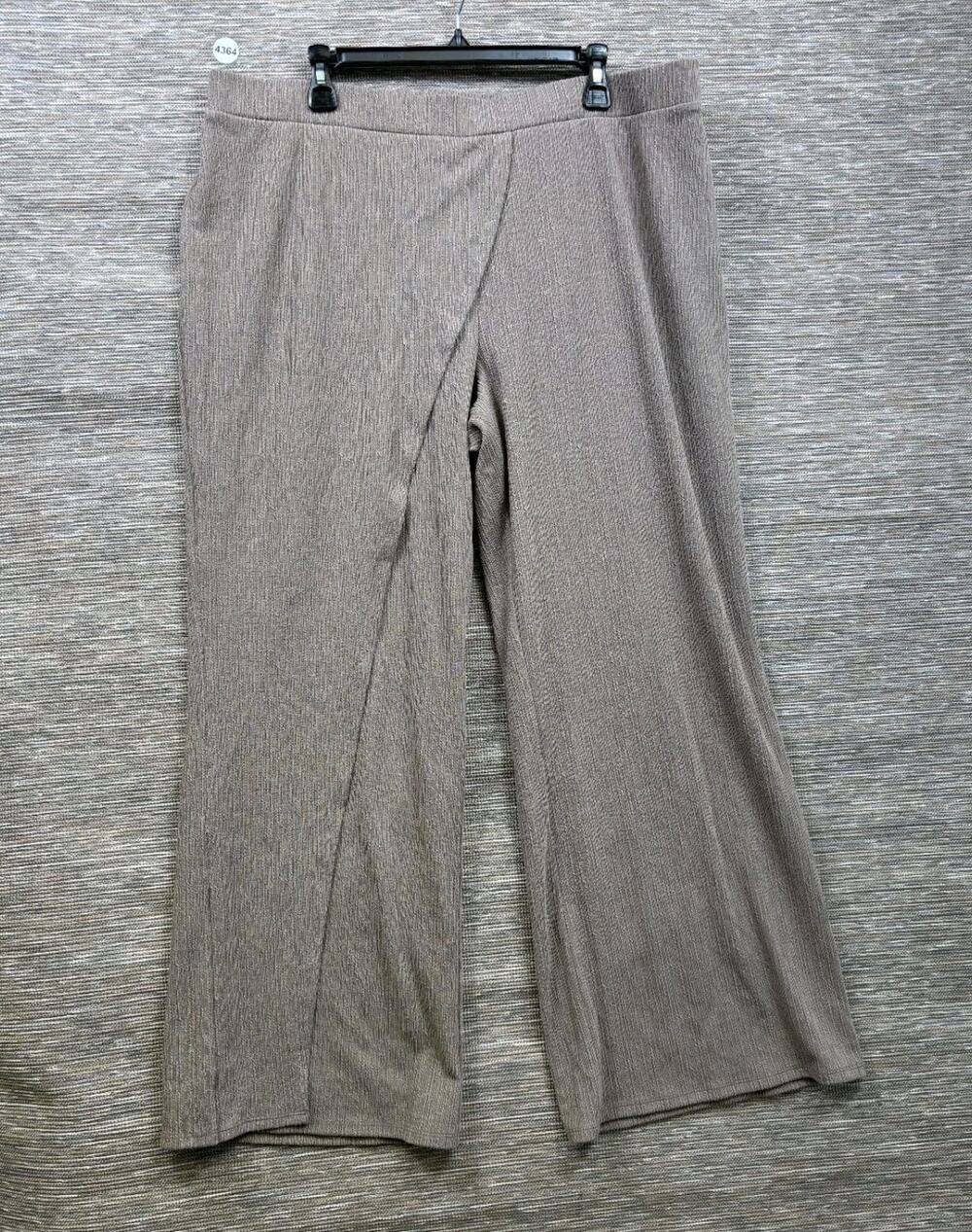 Peace Love World Boheme Regular Textured Knit Pants Womens Size XL Brown NEW